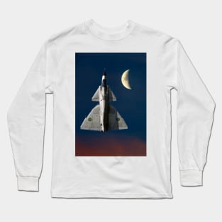 SAAB Viggen and The Moon Long Sleeve T-Shirt